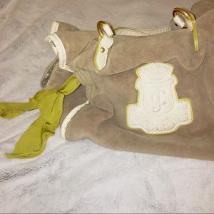 Juicy Couture Velvet Velour Purse Satchel w Bows